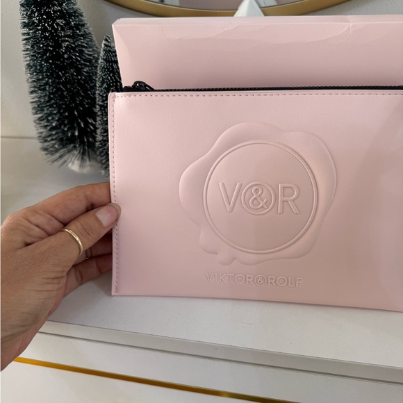 Viktor & Rolf Pink Medium Pouch Cosmetic Bag New In Box - Picture 3 of 10